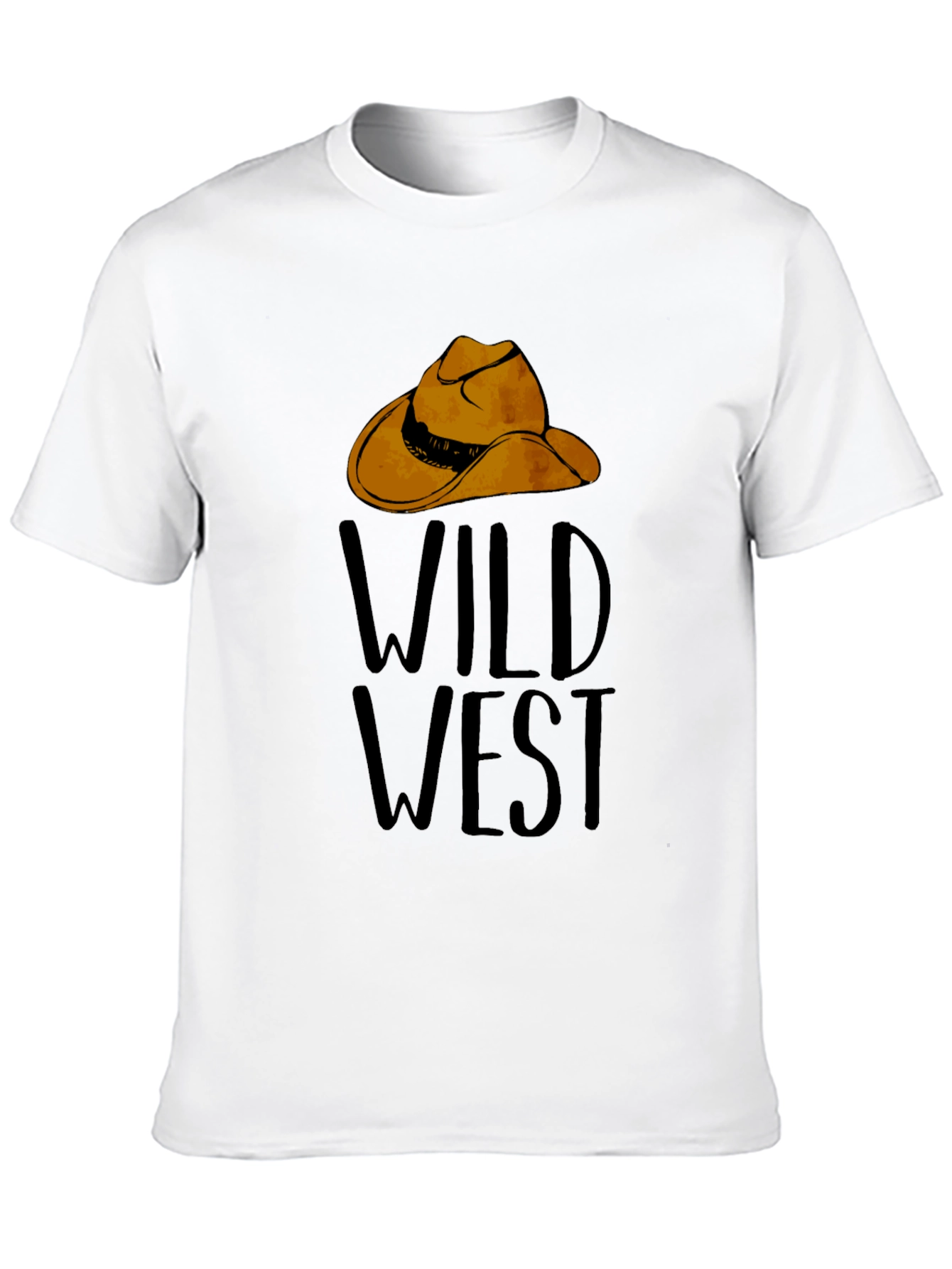 Wild West Graphic Tee - Cowboy Hat Design