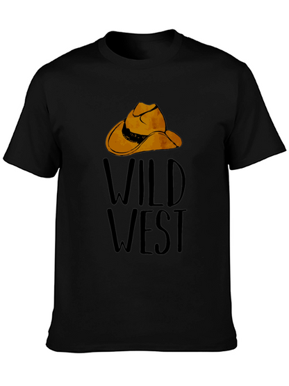 Wild West Graphic Tee - Cowboy Hat Design