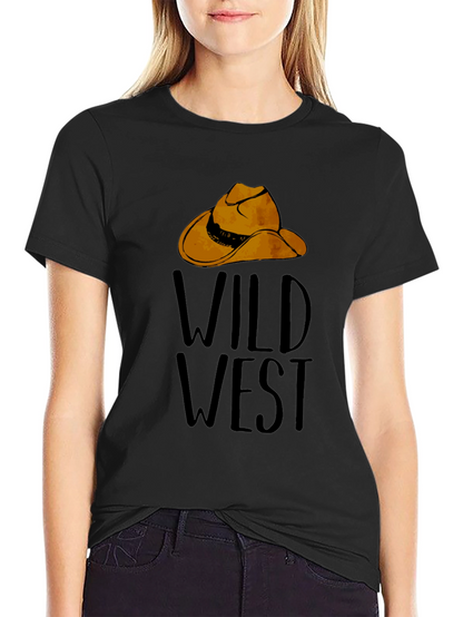 Wild West Graphic Tee - Cowboy Hat Design