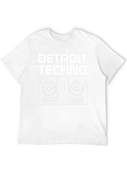 Detroit Techno DJ Turntable Graphic T-Shirt