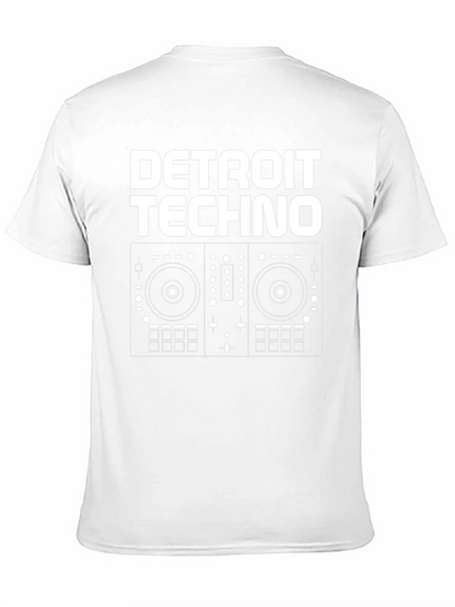 Detroit Techno DJ Turntable Graphic T-Shirt