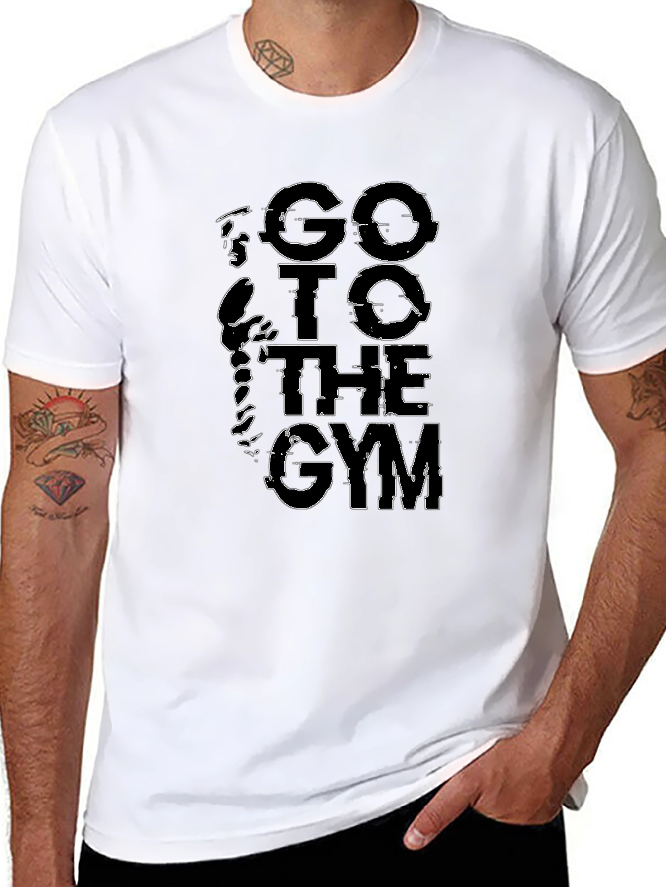 Go To The Gym Black T-Shirt