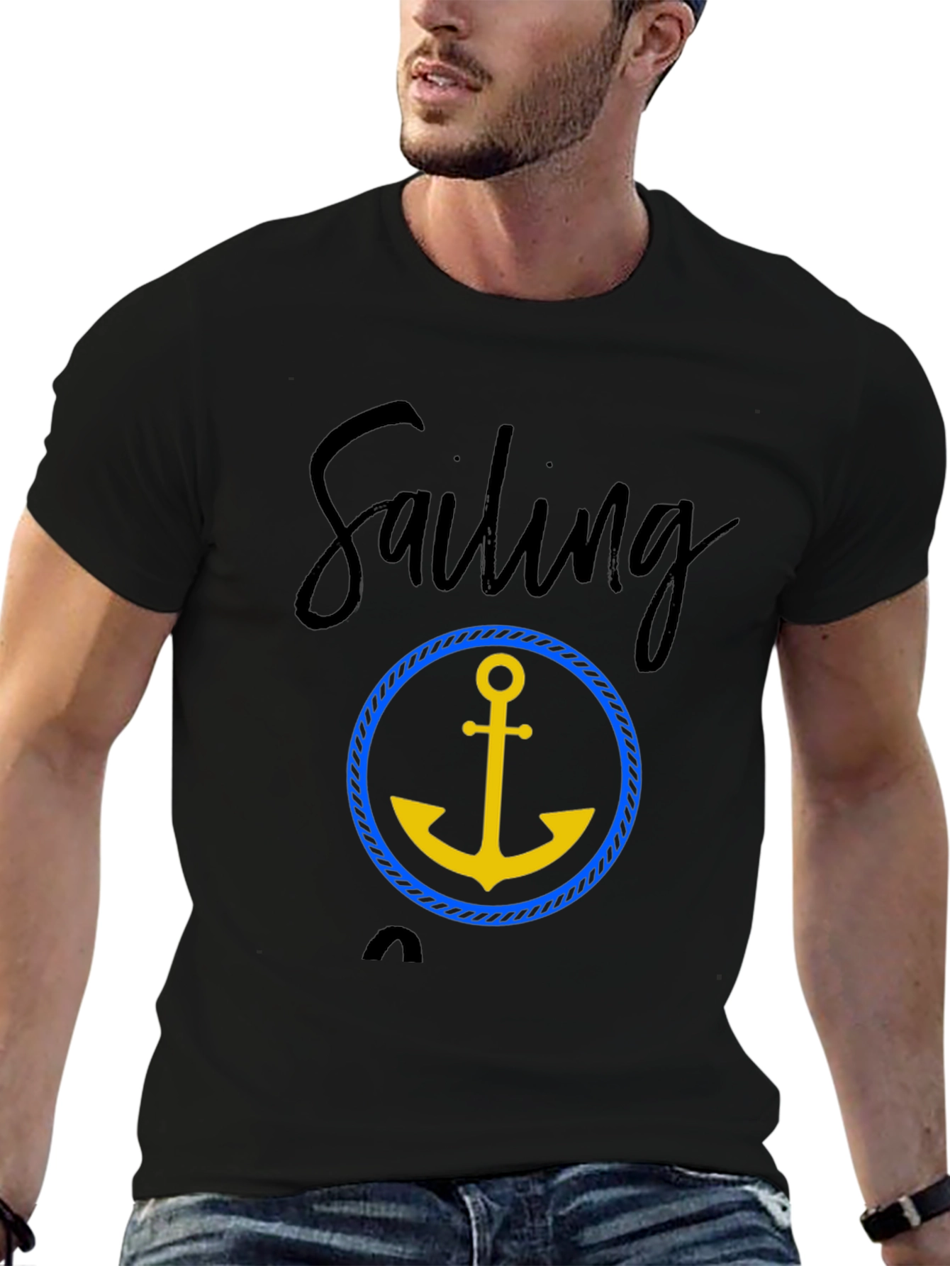 Sailing Anchor Graphic T-Shirt