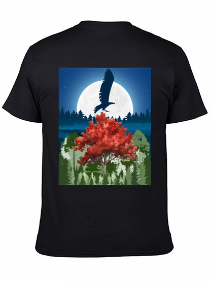 Eagle Moon Graphic Tee - Nature Inspired Design