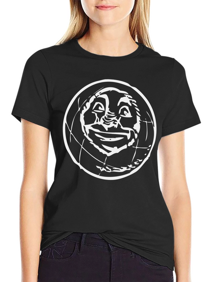 Unique Graphic Tee - Retro Globe Design