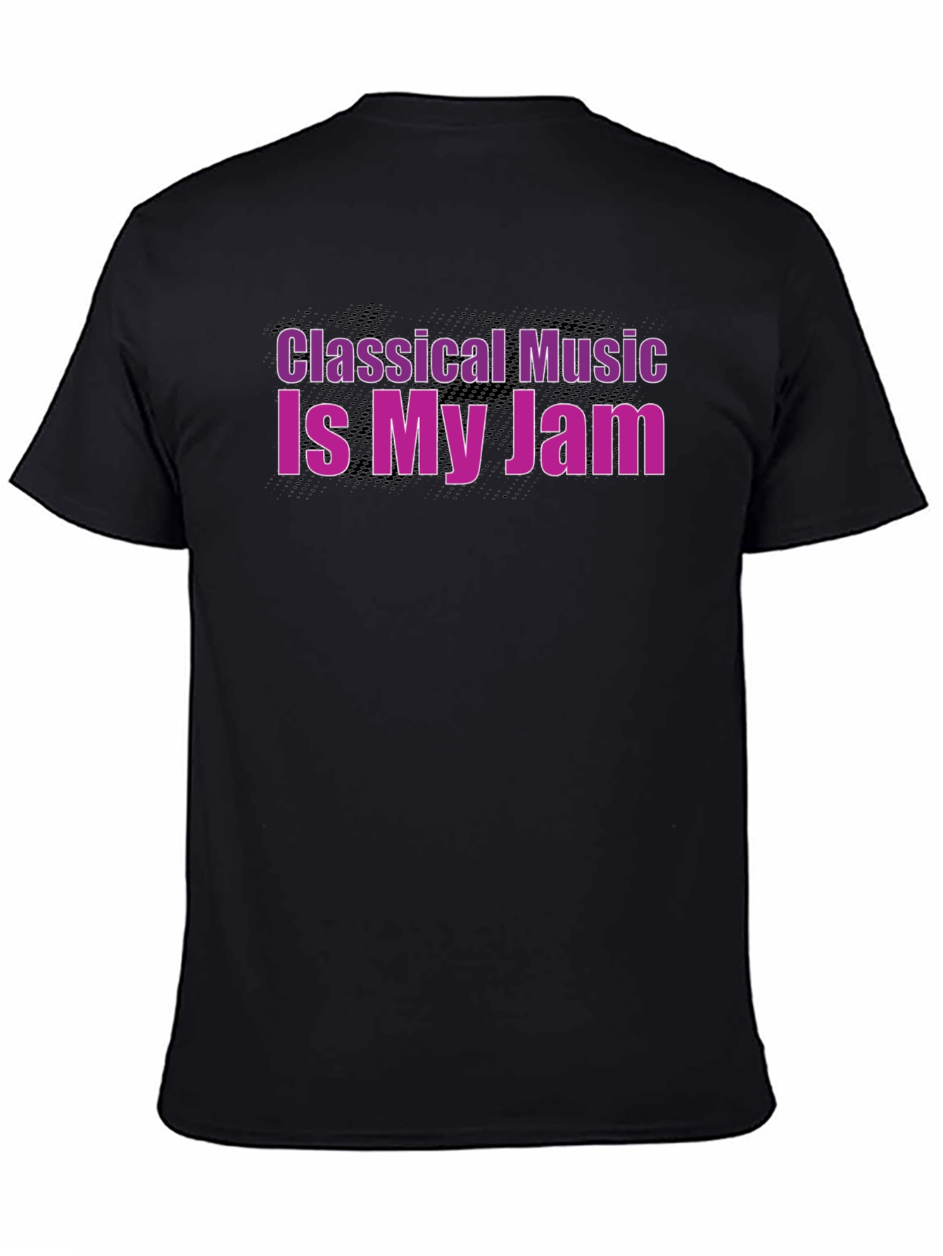 Classical Music Is My Jam Graphic Black T-Shirt
