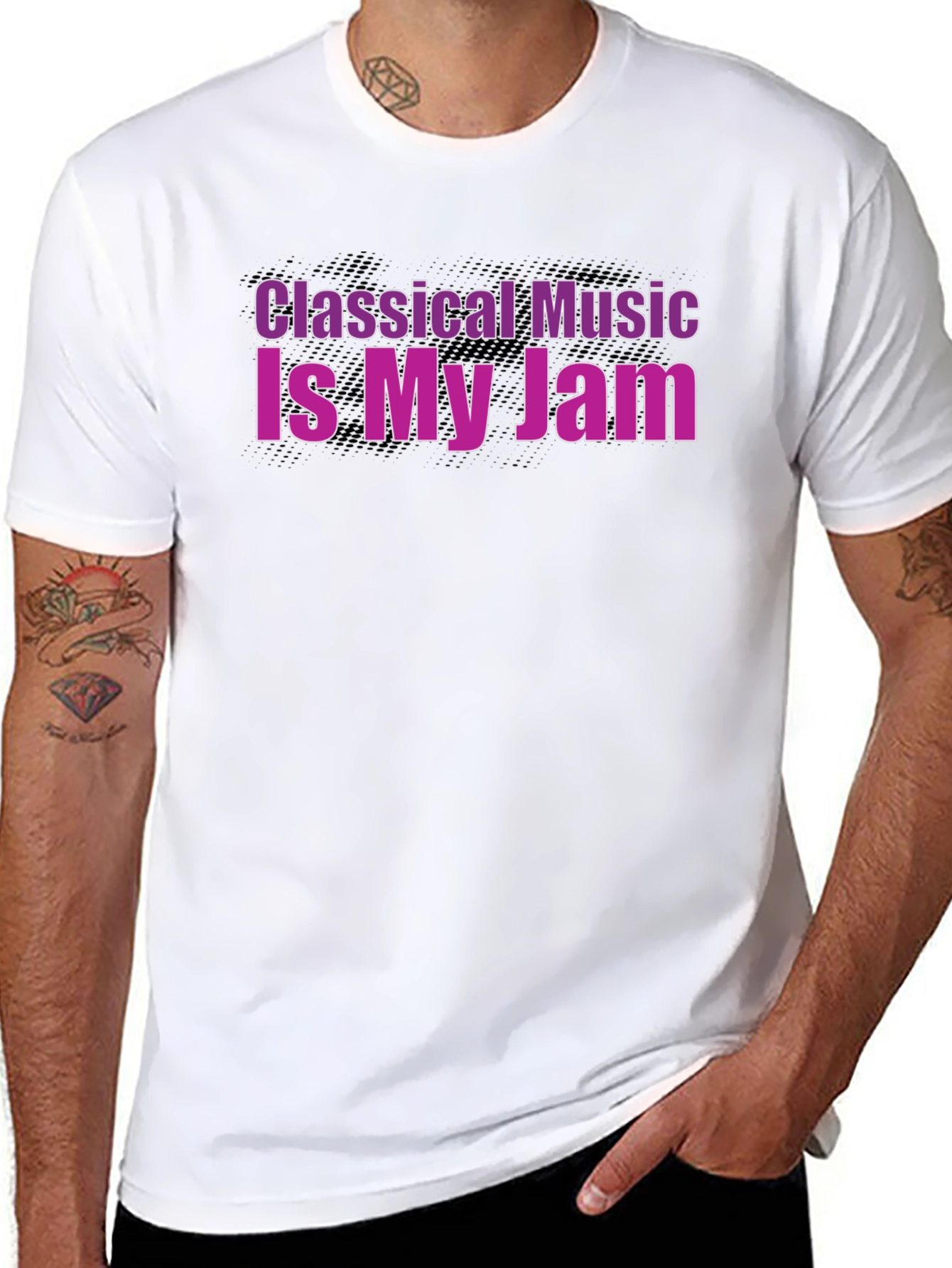 Classical Music Is My Jam Graphic Black T-Shirt