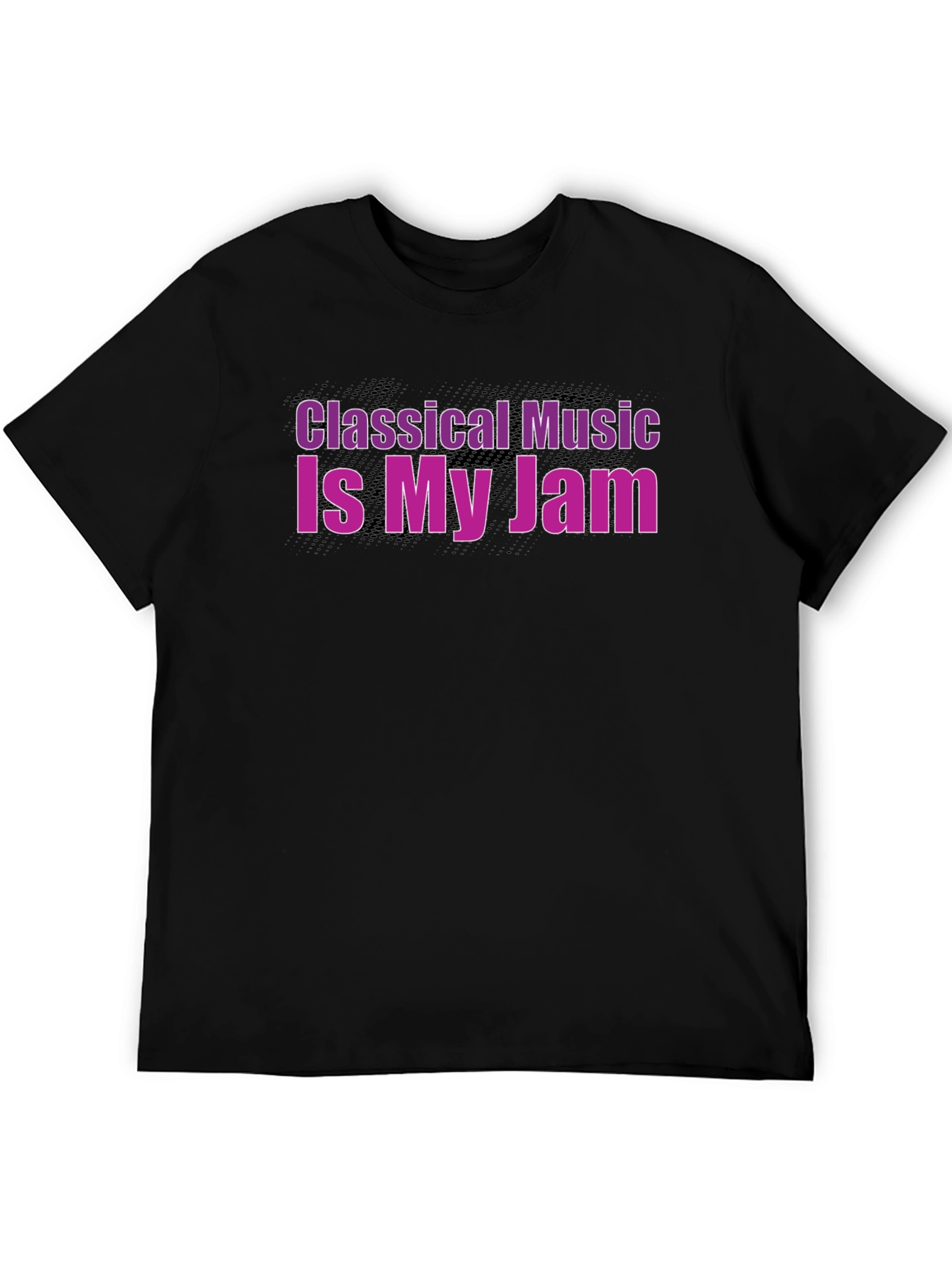 Classical Music Is My Jam Graphic Black T-Shirt