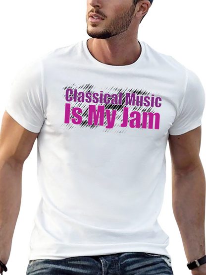 Classical Music Is My Jam Graphic Black T-Shirt