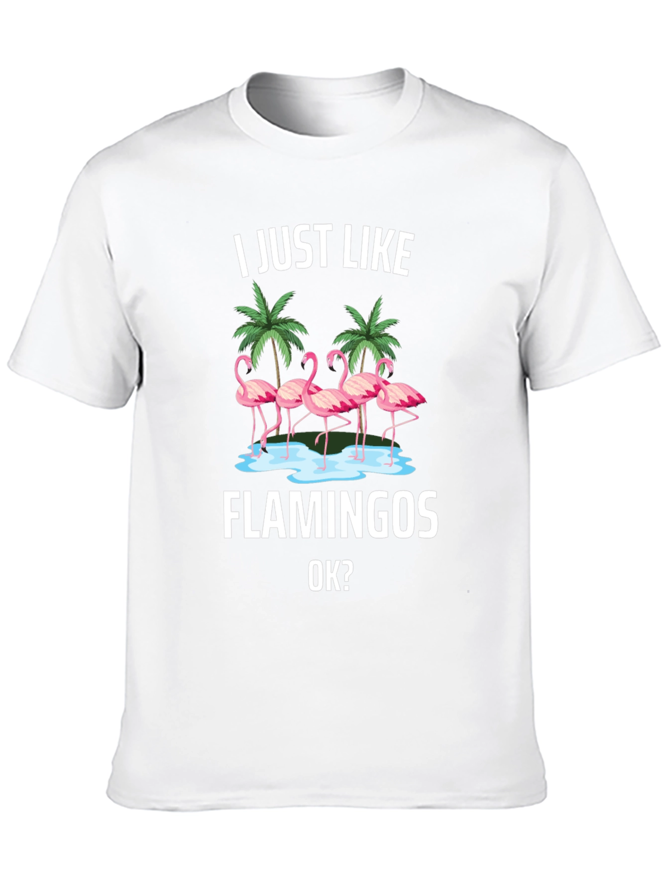 Flamingo Graphic Tee - I Just Like Flamingos T-Shirt