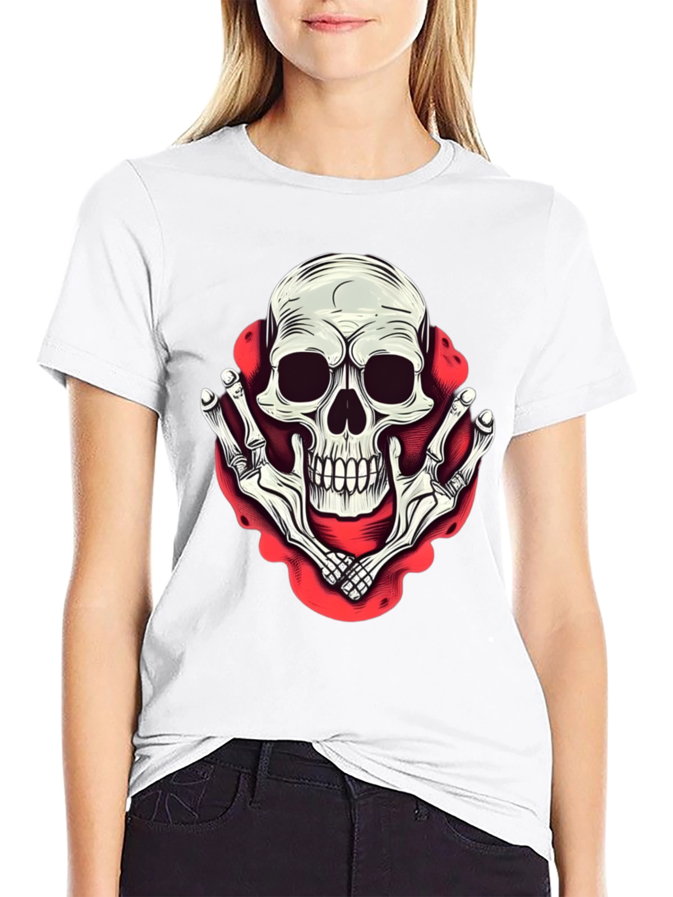 Skull & Bones Graphic Print T-Shirt