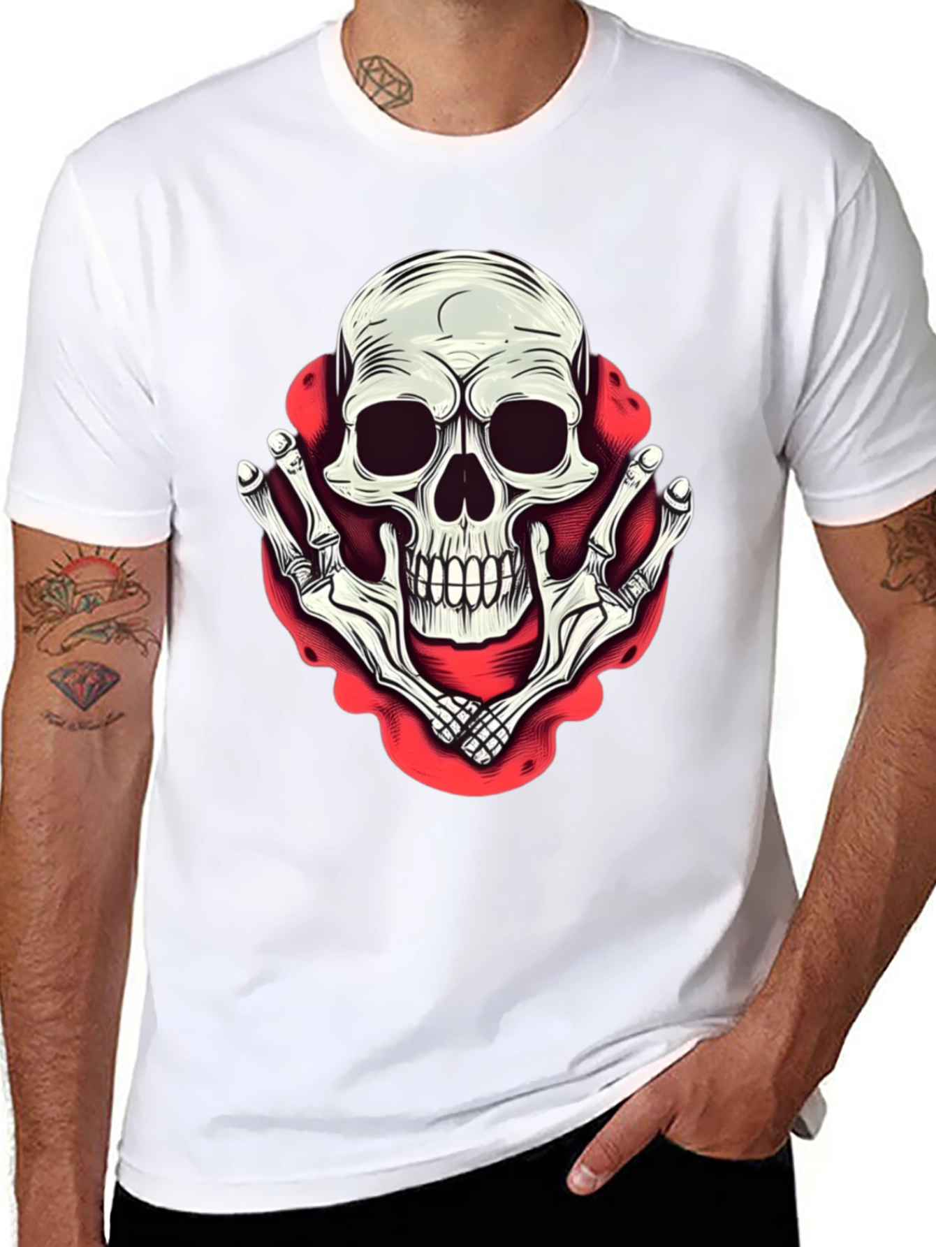 Skull & Bones Graphic Print T-Shirt