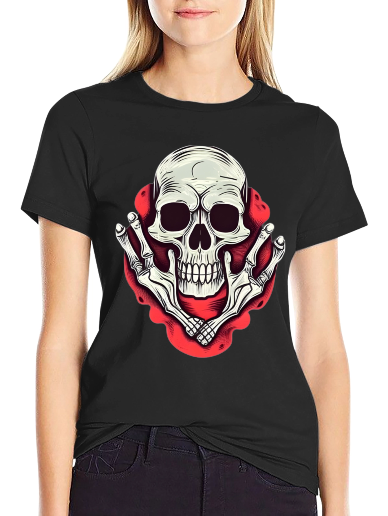 Skull & Bones Graphic Print T-Shirt