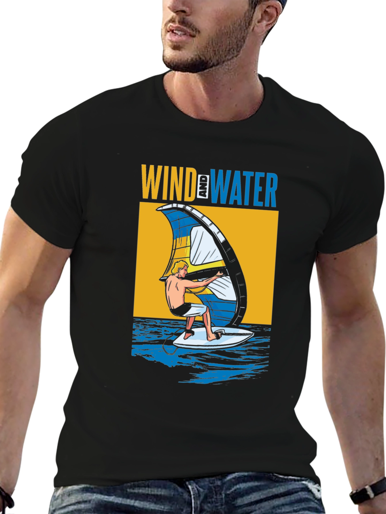 Wind & Water Surfing Graphic Tee