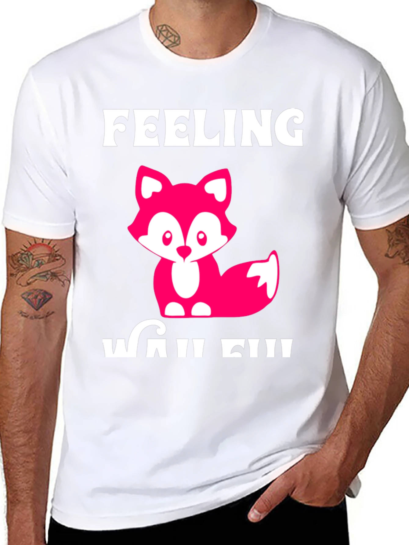 Feeling Wild T-Shirt - Cute Fox Design