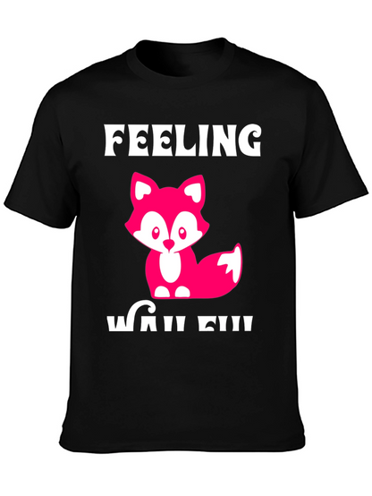 Feeling Wild T-Shirt - Cute Fox Design