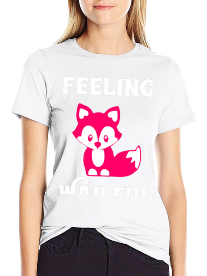 Feeling Wild T-Shirt - Cute Fox Design