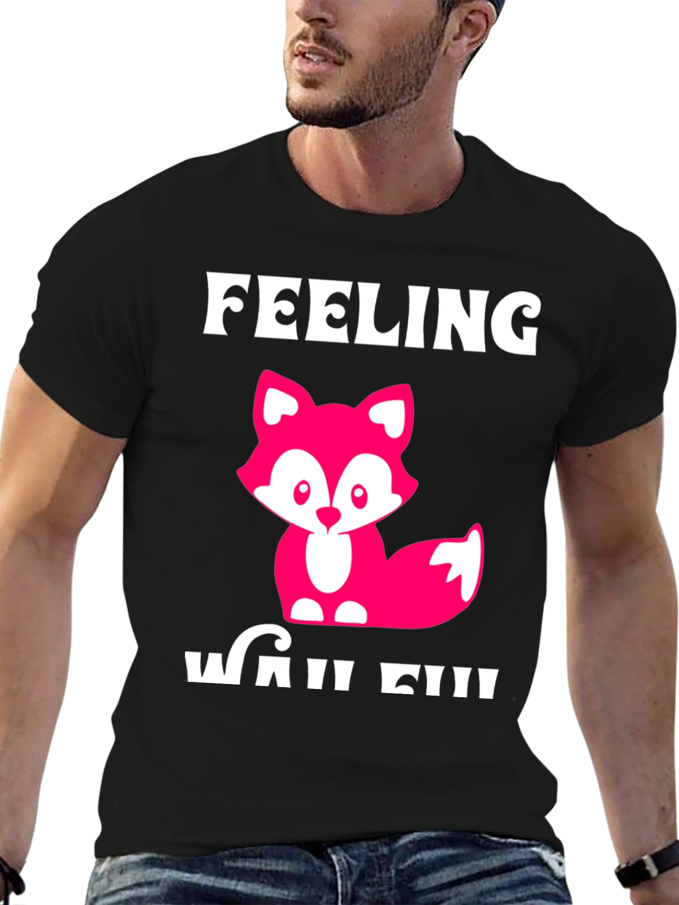 Feeling Wild T-Shirt - Cute Fox Design