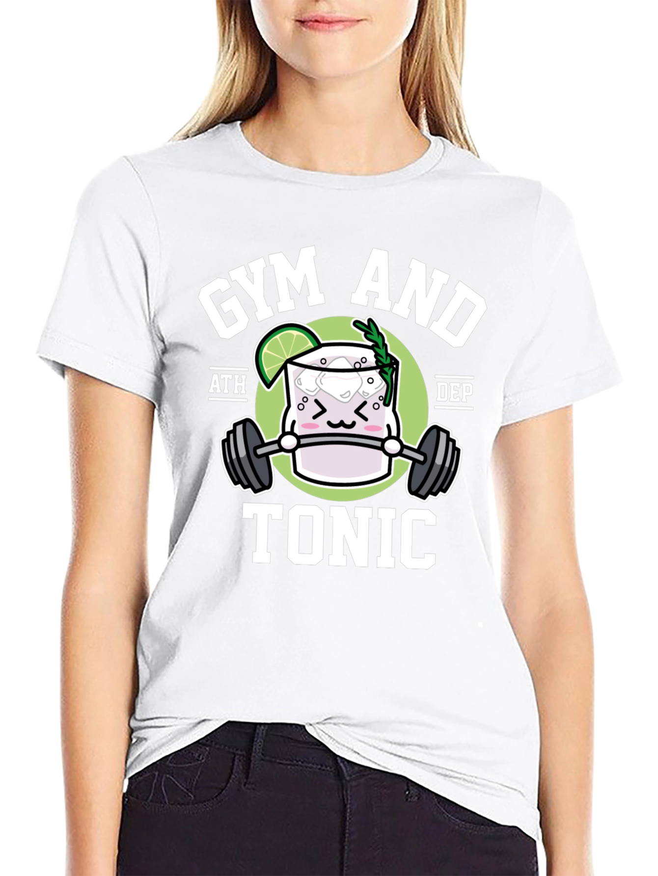 Gym and Tonic Black Graphic T-Shirt