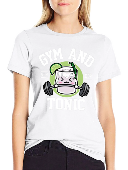 Gym and Tonic Black Graphic T-Shirt