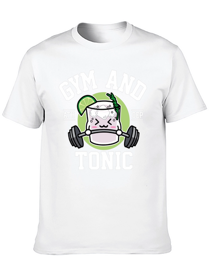Gym and Tonic Black Graphic T-Shirt