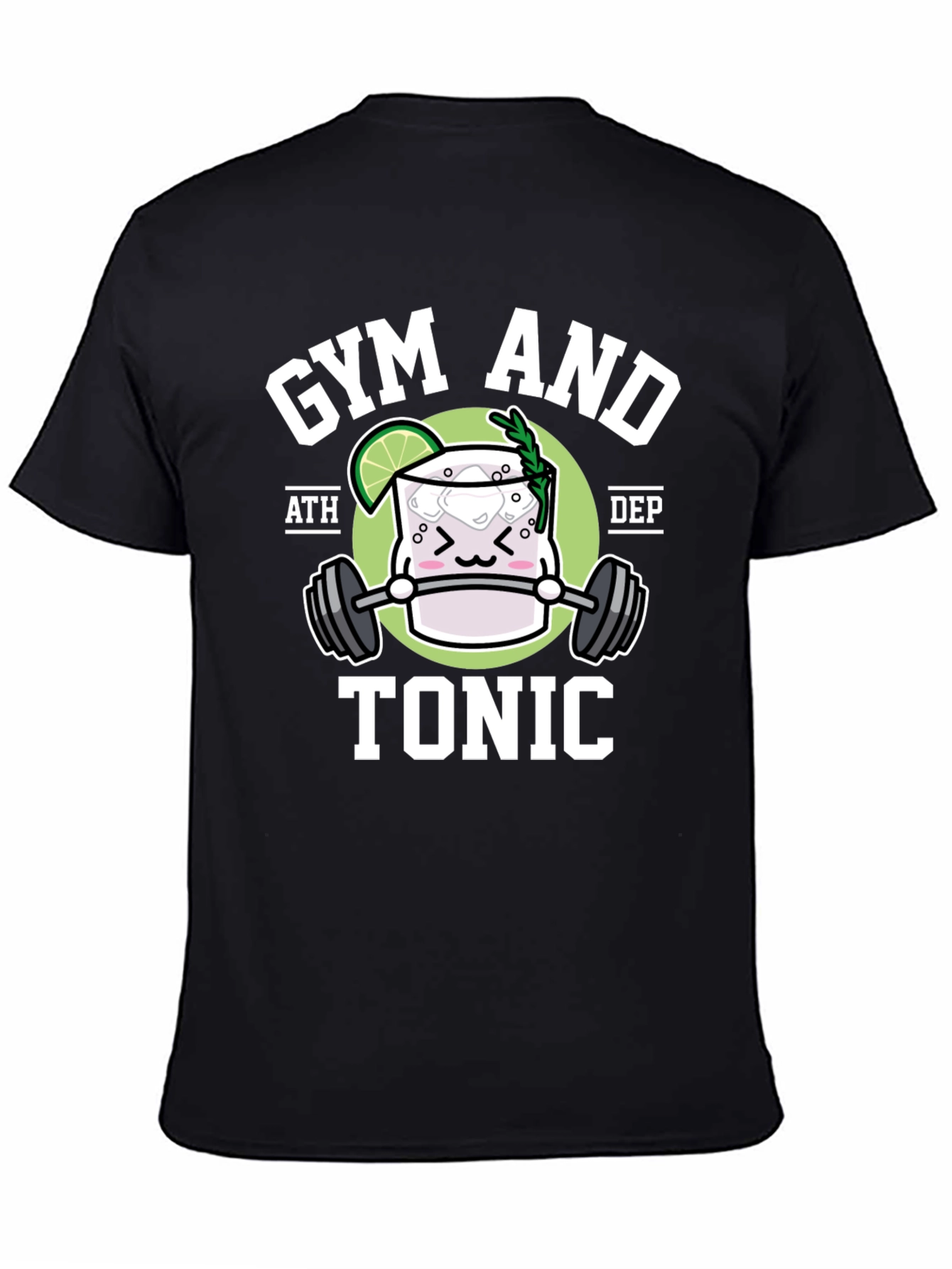 Gym and Tonic Black Graphic T-Shirt