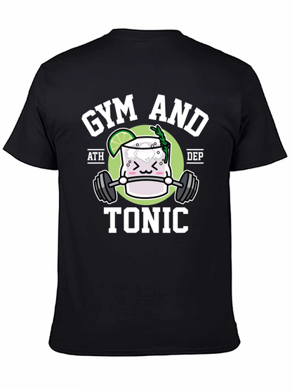 Gym and Tonic Black Graphic T-Shirt