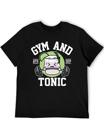 Gym and Tonic Black Graphic T-Shirt