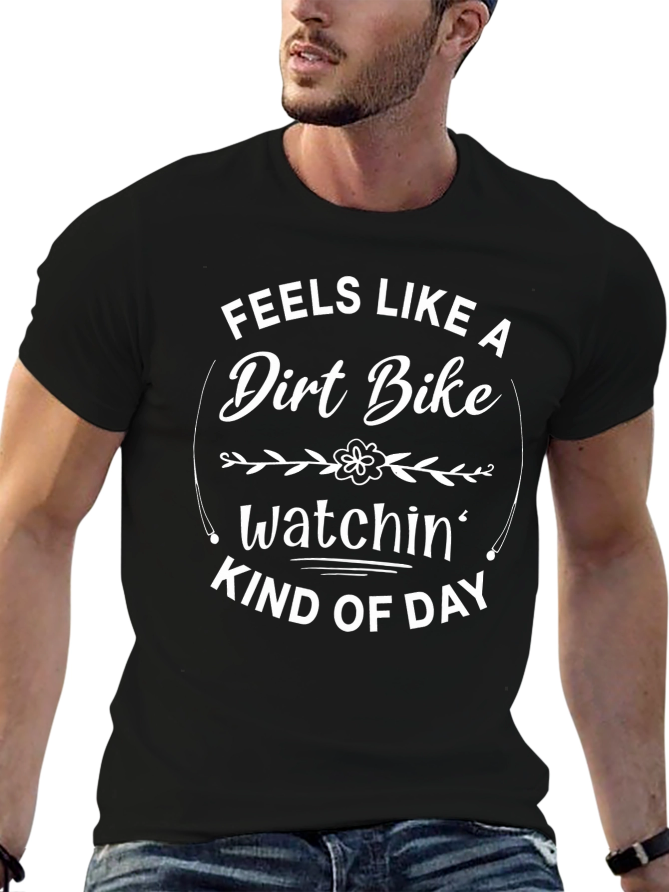 Dirt Bike Watchin Day Graphic Tee