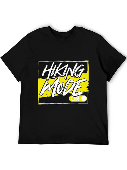 Hiking Mode On Black T-Shirt