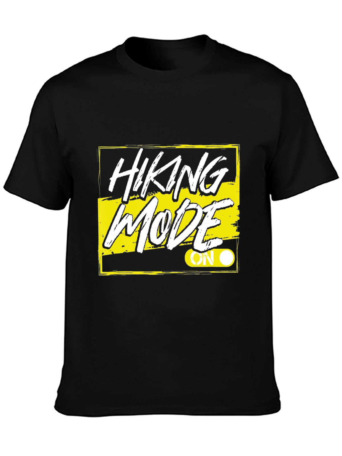 Hiking Mode On Black T-Shirt