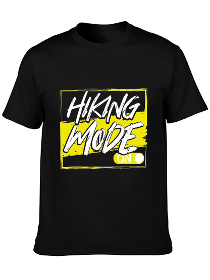 Hiking Mode On Black T-Shirt