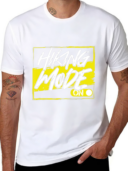 Hiking Mode On Black T-Shirt