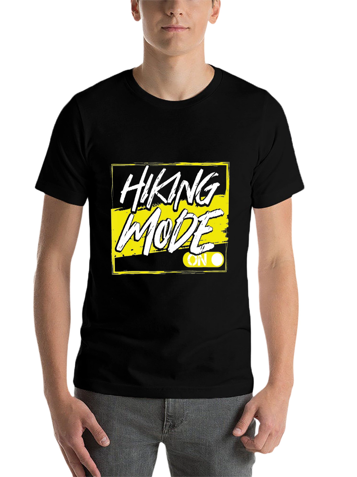 Hiking Mode On Black T-Shirt