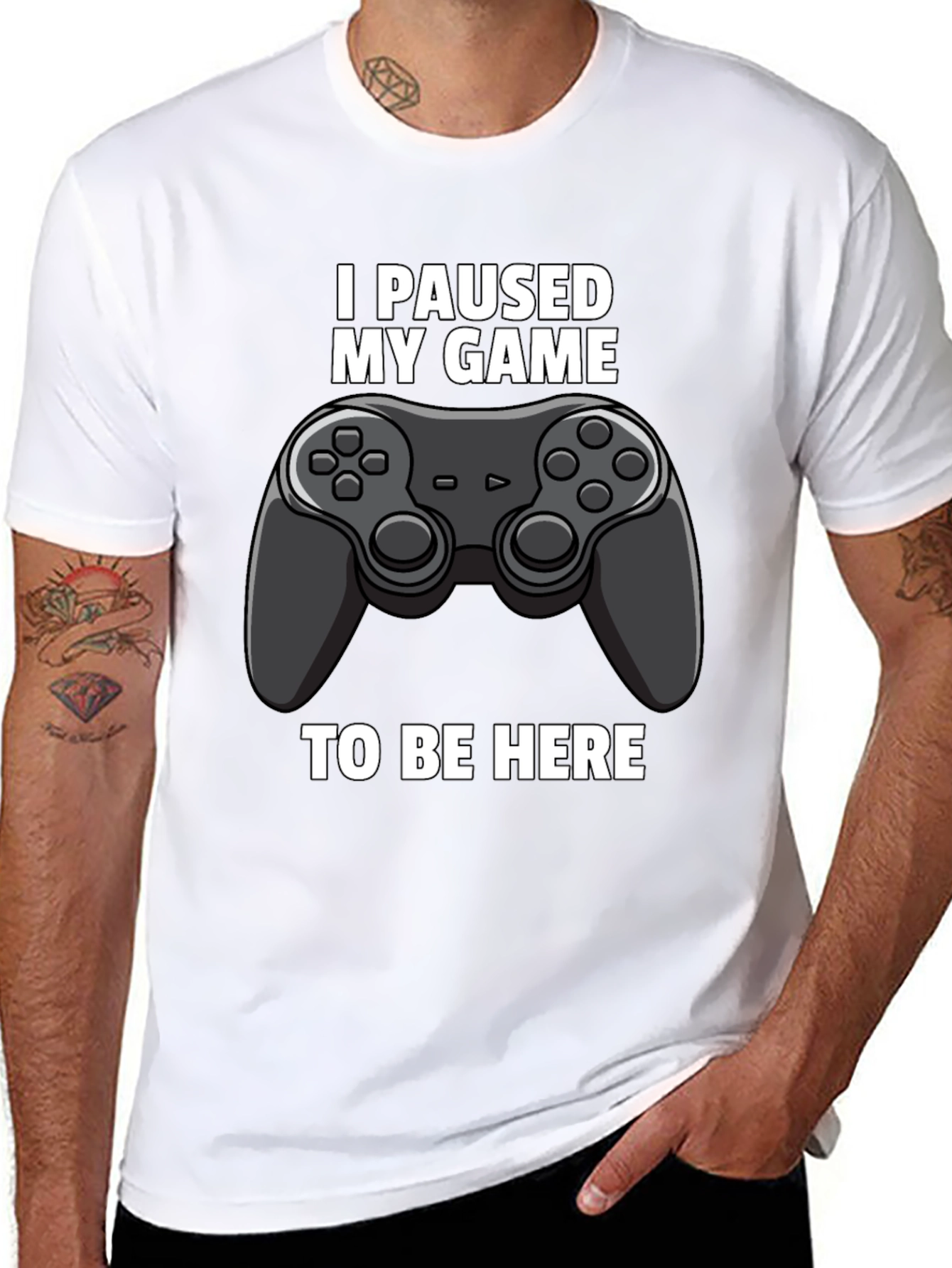I Paused My Game to Be Here Graphic Tee