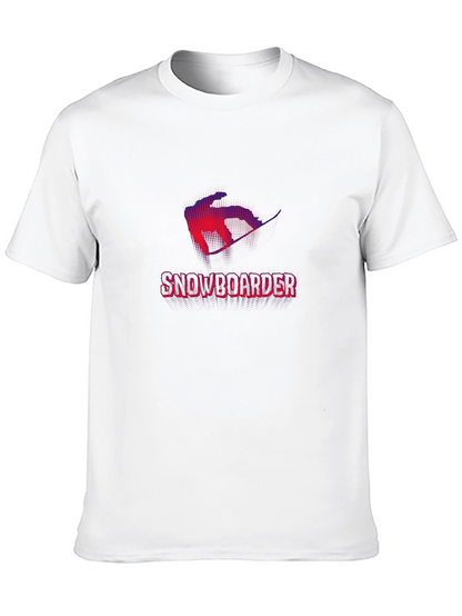 Snowboarder Graphic Tee - Cool Black T-Shirt
