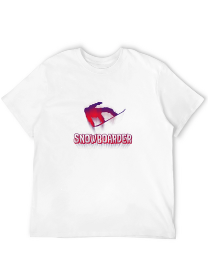 Snowboarder Graphic Tee - Cool Black T-Shirt