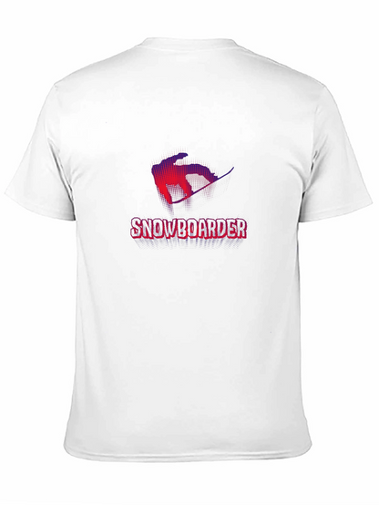 Snowboarder Graphic Tee - Cool Black T-Shirt