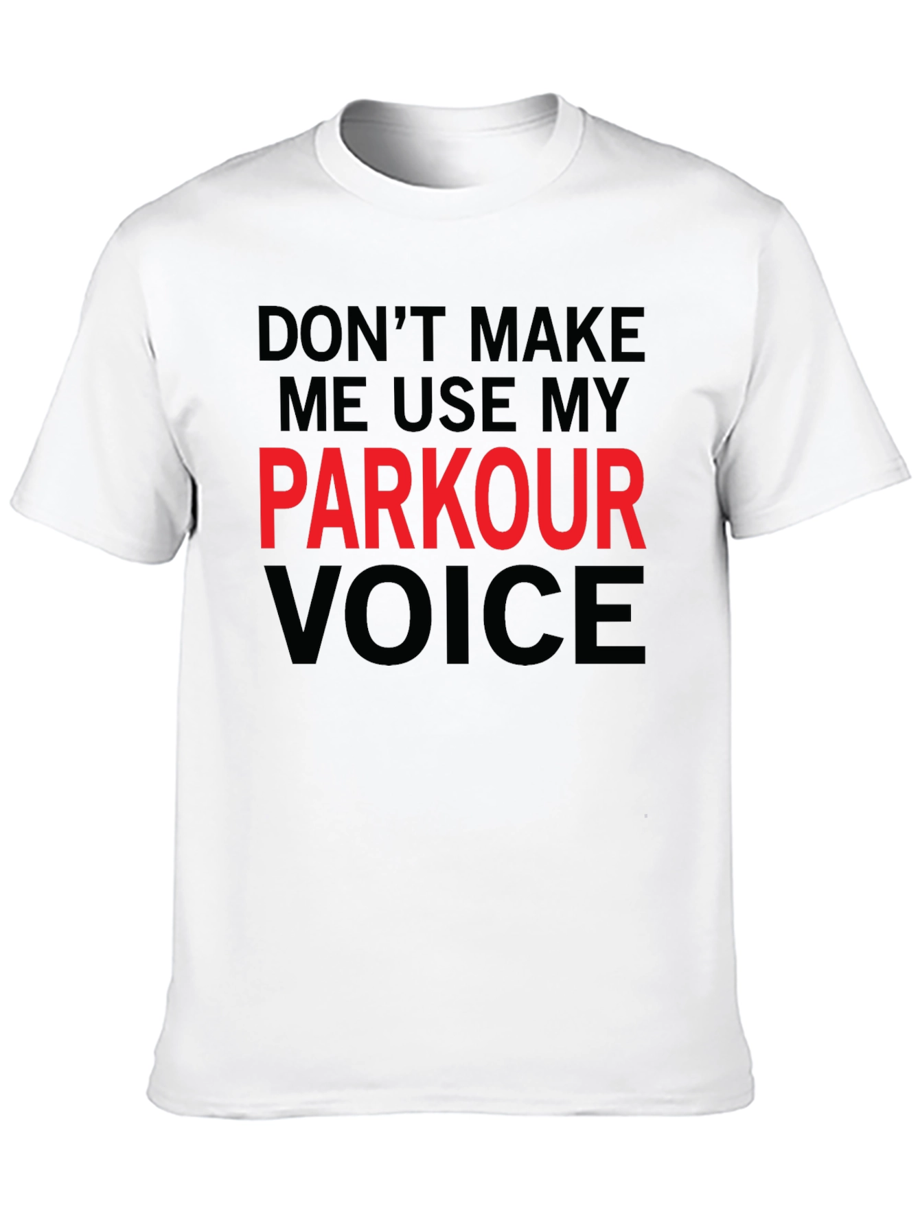 Parkour Voice T-Shirt - Funny Stuntman Tee