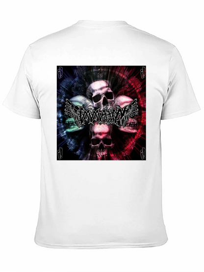 Skull & Wings Graphic T-Shirt - Black
