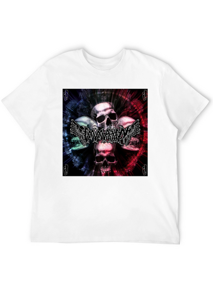 Skull & Wings Graphic T-Shirt - Black