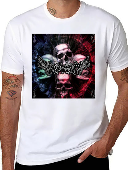 Skull & Wings Graphic T-Shirt - Black