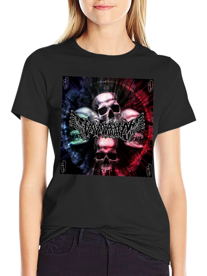 Skull & Wings Graphic T-Shirt - Black
