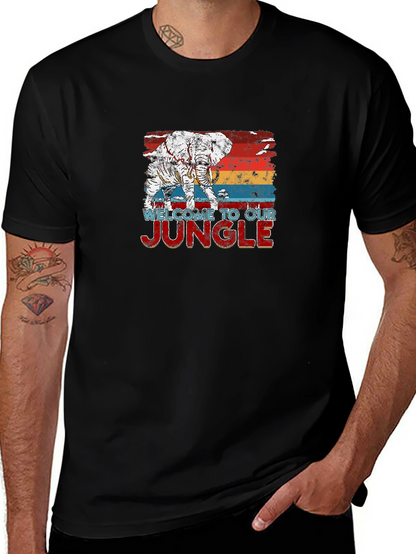 Welcome to Our Jungle Elephant Graphic Tee