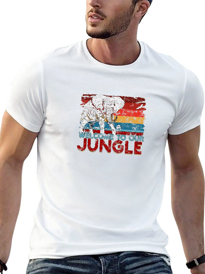 Welcome to Our Jungle Elephant Graphic Tee