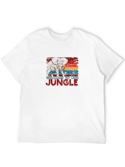 Welcome to Our Jungle Elephant Graphic Tee
