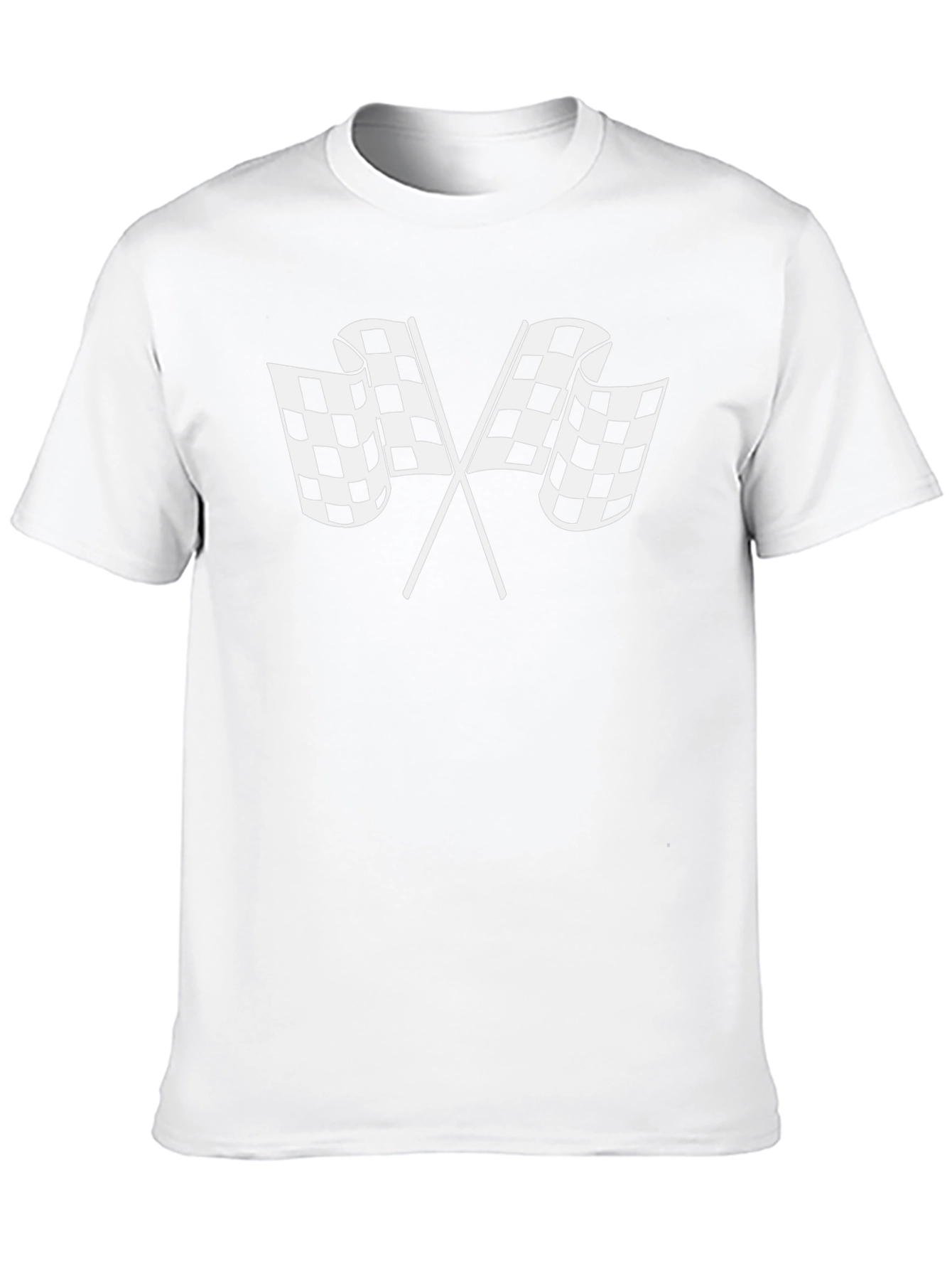 Checkered Flags Graphic T-Shirt - Racing Fan Apparel