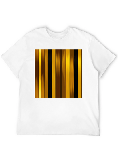 Striped Graphic Tee - Modern Design