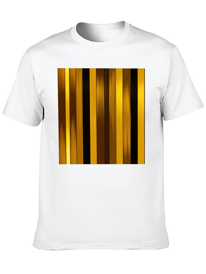 Striped Graphic Tee - Modern Design