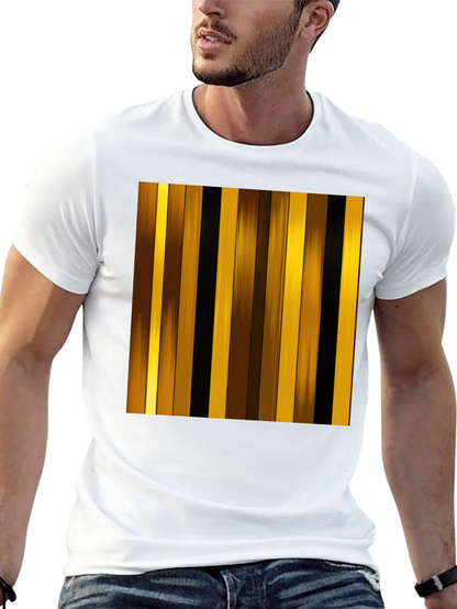 Striped Graphic Tee - Modern Design